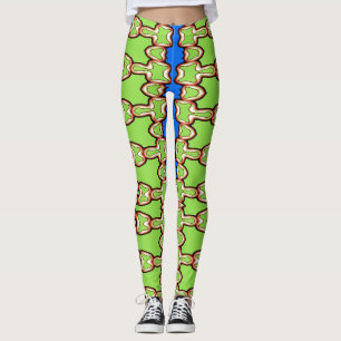 Ein stilvolles Grün & Blau "Ratti_Creative_Arts" Leggings
