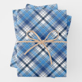 Ein stilvolles, kariertes Design Geschenkpapier Set (Beispiel)