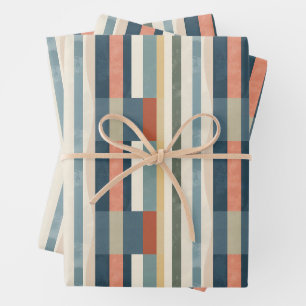 Ein stilvolles, minimalistisches männliches Design Geschenkpapier Set