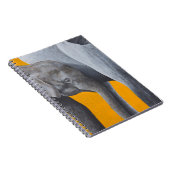 Ein stilvolles Notebook mit Elefant und Kind Notizblock (Rechte Seite)