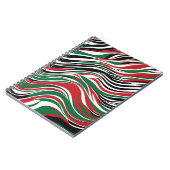 Ein stilvolles Notebook mit kühl abstraktem Design Notizblock (Linke Seite)
