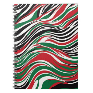 Ein stilvolles Notebook mit kühl abstraktem Design Notizblock