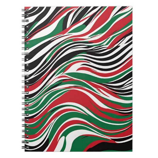 Ein stilvolles Notebook mit kühl abstraktem Design Notizblock (Vorderseite)