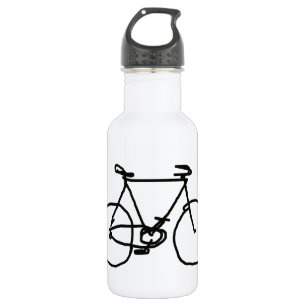 ein stilvolles schwarzes Fahrrad Trinkflasche
