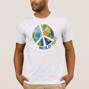 Ein stilvolles Weltfriedenssymbol-T-Shirt T-Shirt