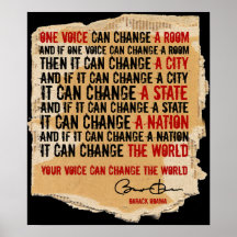 EIN STIMMBARACK OBAMA -PST25x30