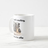 Ein Stinktier in Abrede Kaffeetasse (Vorderseite Links)