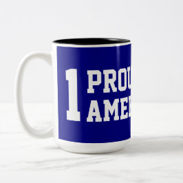EIN Stolz Amerikaner Zweifarbige Tasse