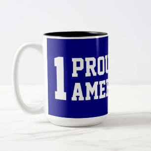 EIN Stolz Amerikaner   Zweifarbige Tasse