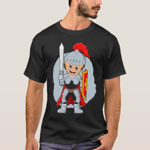 Ein stolzer Ritter aus dem Mittelalter mit Schwert T-Shirt