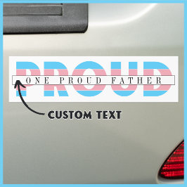 Ein stolzer Vater transgender Rechte benutzerdefin Autoaufkleber