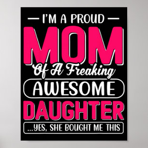 Ein stolzes Mamma-Shirt Geschenk von der Tochter L Poster