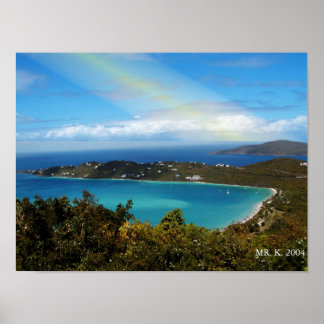 EIN STRAND AUF DEN INSELN POSTER