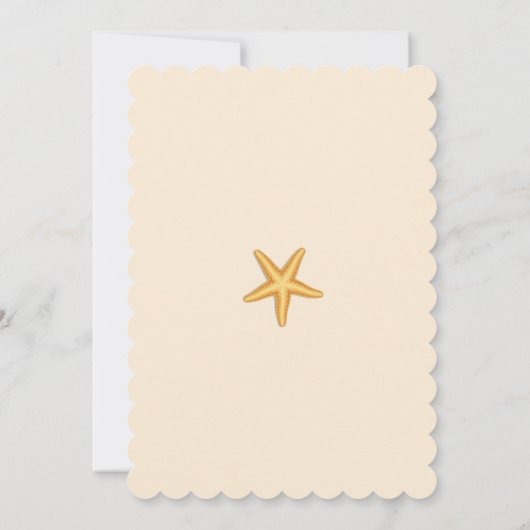 Ein Strandbabe ist unterwegs! Einladung (Rückseite)