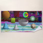 Ein Strandtuch bei JPs Künstlerischem Material (Vorderseite)