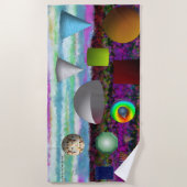 Ein Strandtuch bei JPs Künstlerischem Material (Vorderseite)