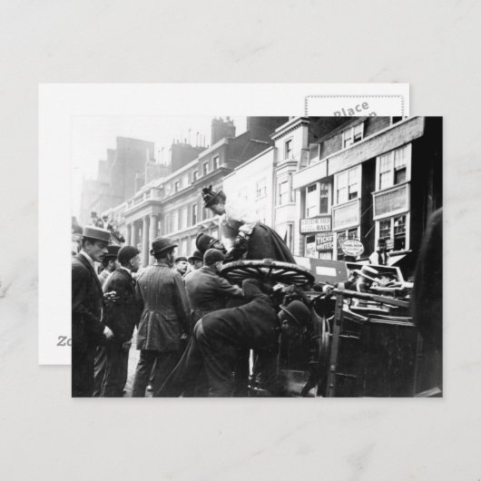 Ein Straßenunfall Postkarte (Vorne/Hinten)