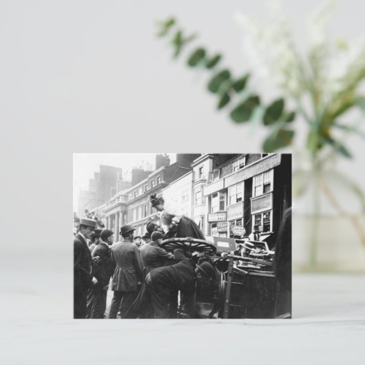 Ein Straßenunfall Postkarte (Stehend Vorderseite)