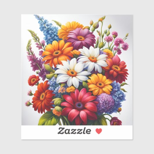 Ein Strauß Aufkleber (Blatt)