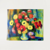 Ein Strauß Blume in einer Vase. Wandteppich (Vorderseite (Horizontal))