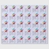 Ein Strauß von Herzpapierballons Geschenkpapier (Flach)