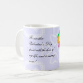 Ein Strauß von Herzpapierballons Kaffeetasse (Vorderseite Links)