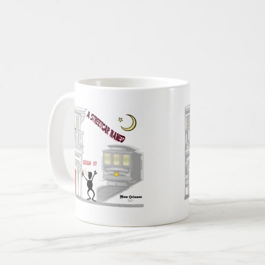 Ein Streetcar genannt WUNSCH Kaffeetasse (Vorderseite Links)