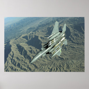 Ein Streik Eagle der US-Luftwaffe-F-15E Poster