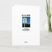 Ein strittiger Punkt Feiertagskarte (Rückseite)