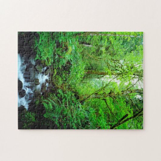 Ein Strom in einem alten Wald Puzzle (Horizontal)