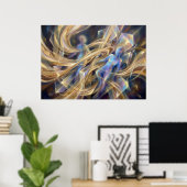 Ein Strom reiner Absicht" Poster (Heimbüro)
