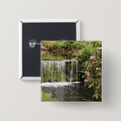Ein Strom und ein Wasserfall in Dartmoor Button (Vorne & Hinten)