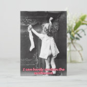 Ein Strumpf, eine Weihnachtskarte Feiertagskarte (Stehend Vorderseite)