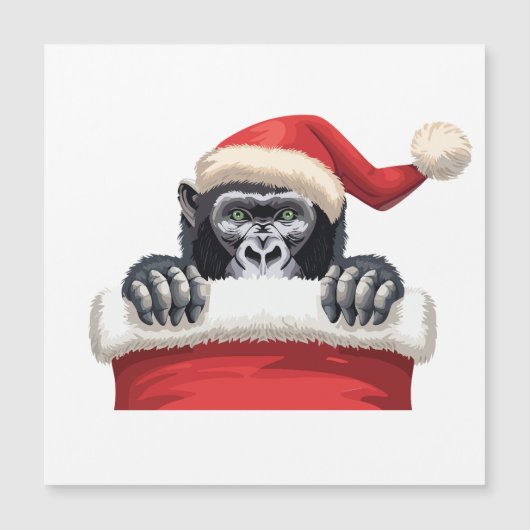 Ein Strumpf voller Gorilla Cheer Magnetkarte (Vorderseite)