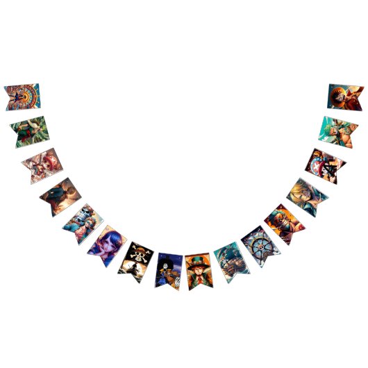 Ein Stück Anime-Party-Jagdfahnen Wimpelkette (Alle)