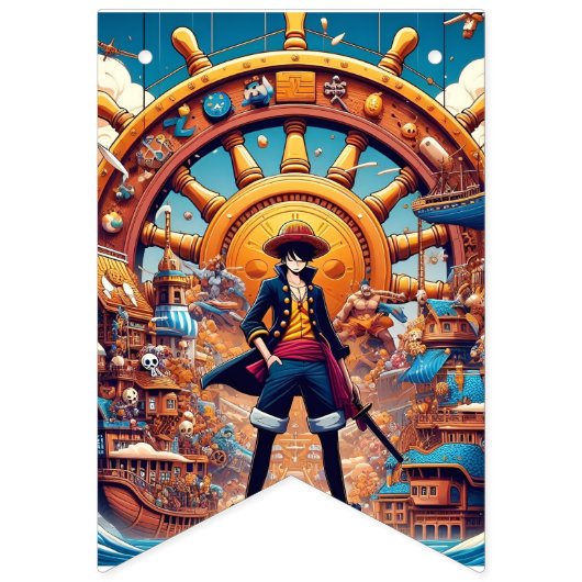 Ein Stück Anime-Party-Jagdfahnen Wimpelkette (Erste Fahne)