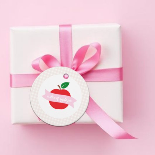 Ein Stück Apfelkuchen Geschenkanhänger