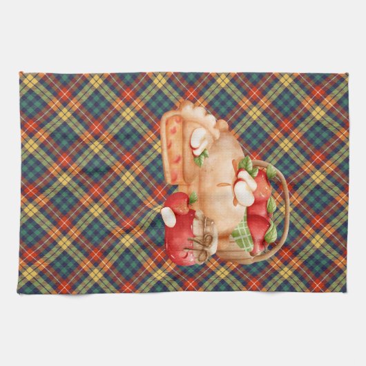 Ein Stück Apfelkuchen Geschirrtuch (Horizontal)