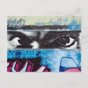 ein Stück Berliner Mauer Postkarte