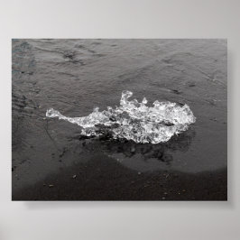 Ein Stück Eis am Diamond Beach Poster