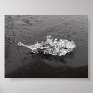 Ein Stück Eis am Diamond Beach Poster