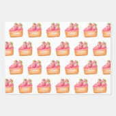 Ein Stück Erdbeerfruchtkuchen Geschenkpapier Set (Vorderseite 2)