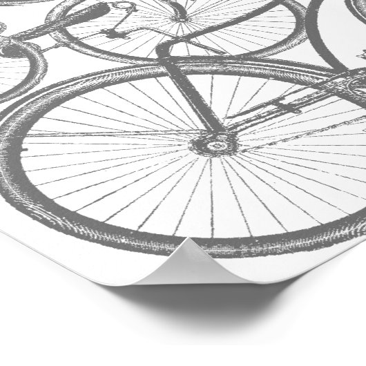 Ein Stück Fahrräder Poster (Ecke)