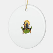 Ein Stück Halloween Keramik Ornament (Links)