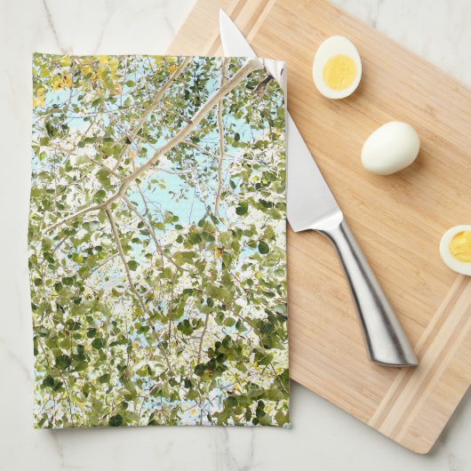 Ein Stück Himmel Geschirrtuch (Viertel Falte)