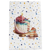 Ein Stück Kuchen-Geschenktasche Mittlere Geschenktüte (Vorderseite)