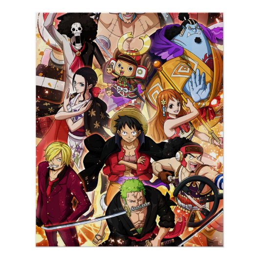 Ein Stück , Law , Luffy und Captain Kid Poster (Vorderseite)