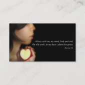 Ein Stück Me Trading Card Visitenkarte (Rückseite)