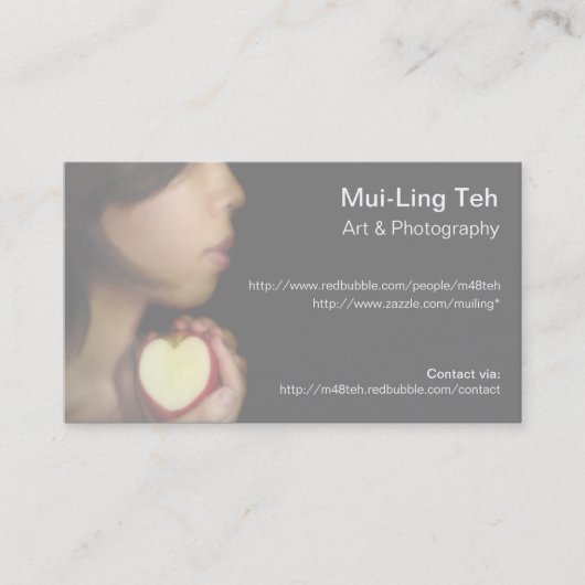 Ein Stück Me Trading Card Visitenkarte (Vorderseite)