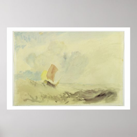 Ein Stück Meer - Ein felsiges Meer mit einem Fisch Poster (Vorne)